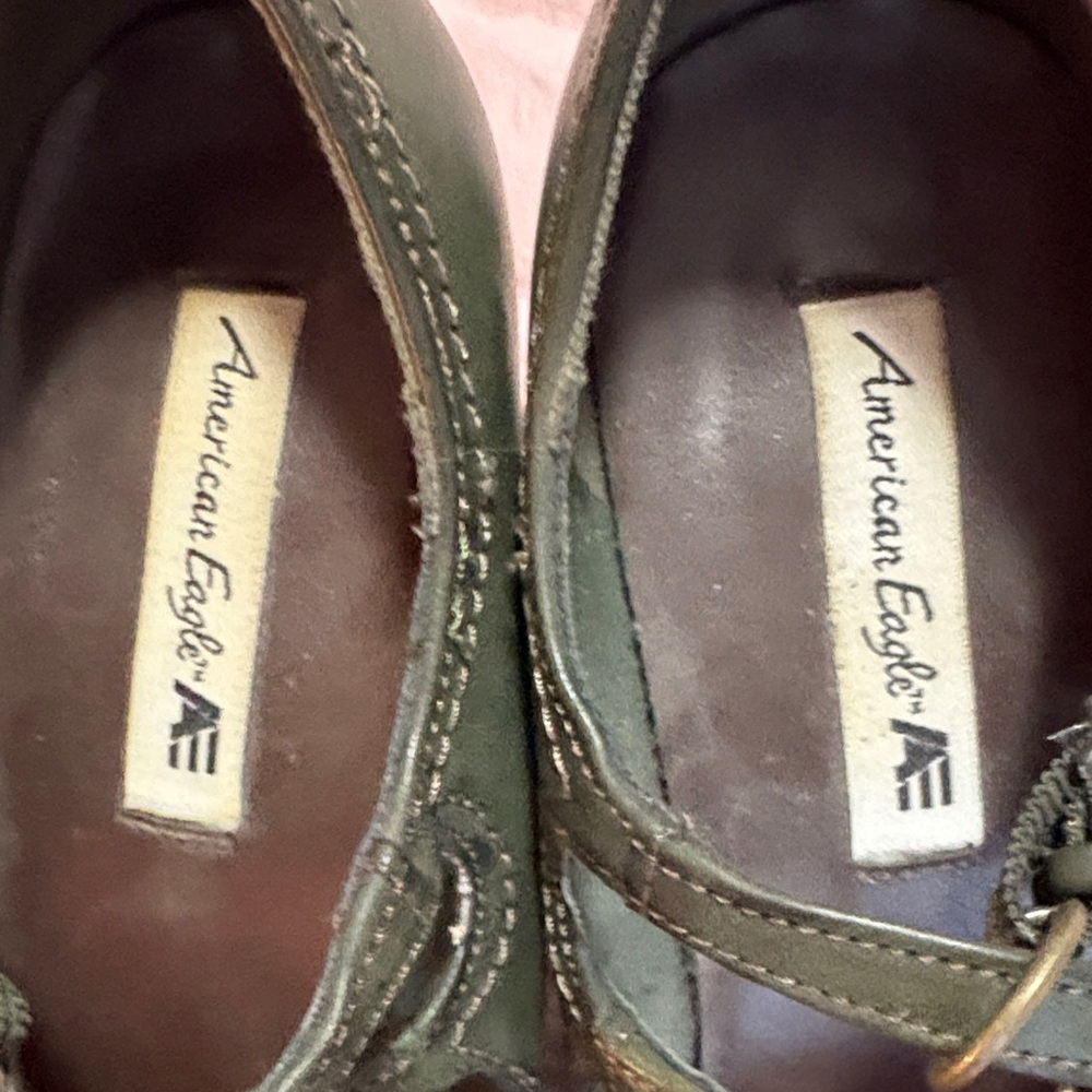 American Eagle Outfitters Women's Green Mary Jane Heels - Picture 6 of 7